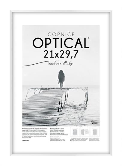 CORNICE DA MURO OPTICAL 21x29,7 BIANCO A4