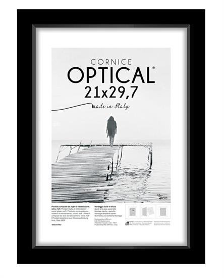 CORNICE DA MURO OPTICAL 21x29,7 NERO A4