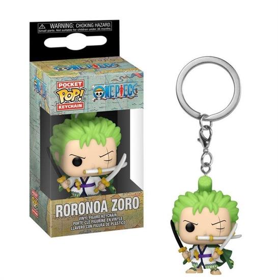 FUNKO POP ONE PIECE PORTACHIAVI 4cm - RORONOA ZORO