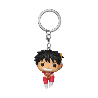FUNKO POP ONE PIECE PORTACHIAVI 4cm - MONKEY D. LUFFY EGGHEAD