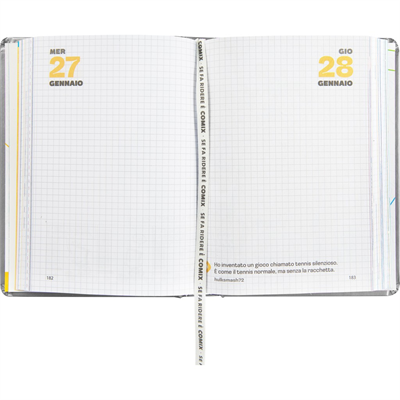 COMIX 2027 STD 13mesi EASY DARK GREY