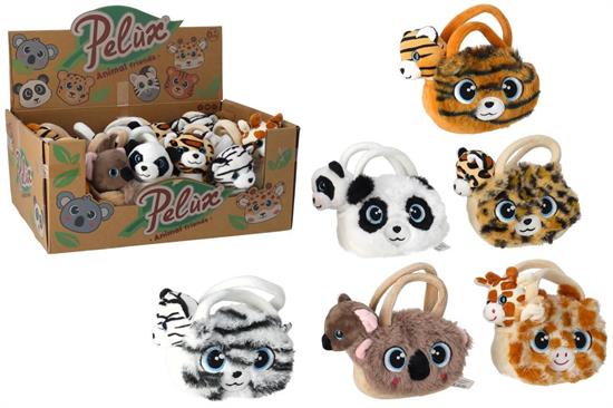 PELUCHE ANIMALE IN BORSETTA 13cm