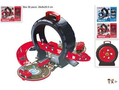 PISTA CON MEZZI D'EMERGENZA E ACCESSORI