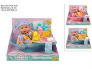 BAMBOLOTTO 26cm C/VASCA DA BAGNO