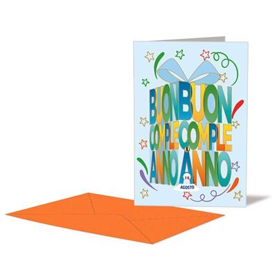 BIGLIETTO COMPLEANNO ROTELLA MESE-GIORNO