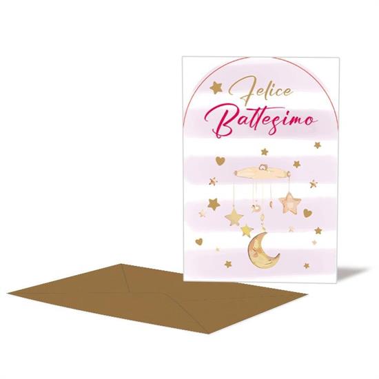 BIGLIETTO BATTESIMO BIMBA