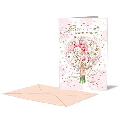 BIGLIETTO NOZZE BOUQUET