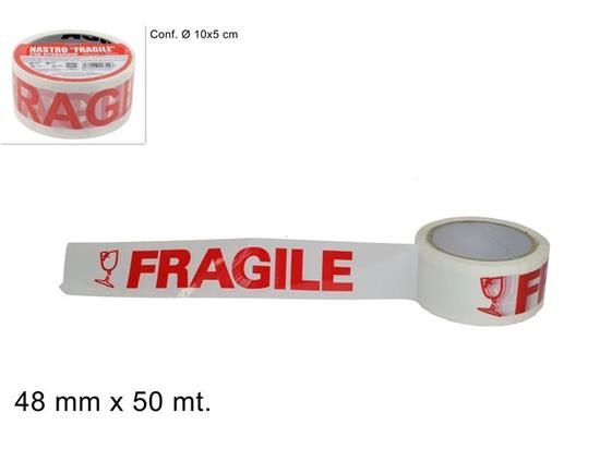 NASTRO ADESIVO FRAGILE 50mt