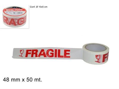 NASTRO ADESIVO FRAGILE 50mt