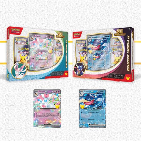 POKEMON 30° ANNIVERSARIO - COLLEZIONE GRENINJA / SYLVEON ita