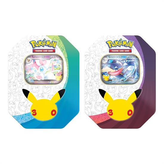 POKEMON 30° ANNIVERSARIO - TIN COLLEZIONE SYLVEON / GRENINJA ita