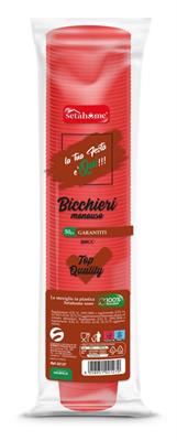 BICCHIERI MONOUSO ROSSO 50pz