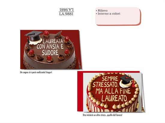 BIGLIETTO LAUREA TORTE