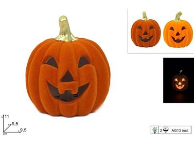 ZUCCA CERAMICA 11cm FLOCCATO C/LUCE