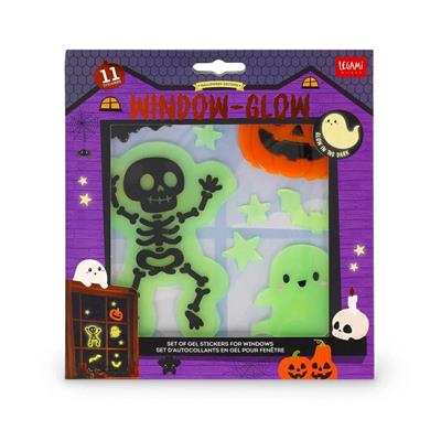 ADESIVI IN GEL PER FINESTRA LEGAMI - SKELETON HALLOWEEN