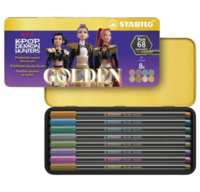 STABILO K-POP PEN 68 METAL IN BOX DEMON HUNTERS 8pz