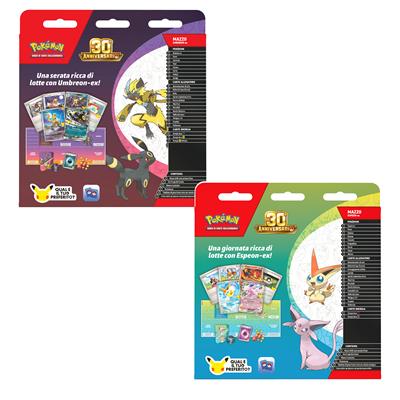 POKEMON 30° ANNIVERSARIO - MAZZO LOTTE UMBREON / ESPEON ass.