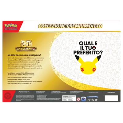 POKEMON 30° ANNIVERSARIO - 8 BUSTE COLLEZIONE PREMIUM DITTO