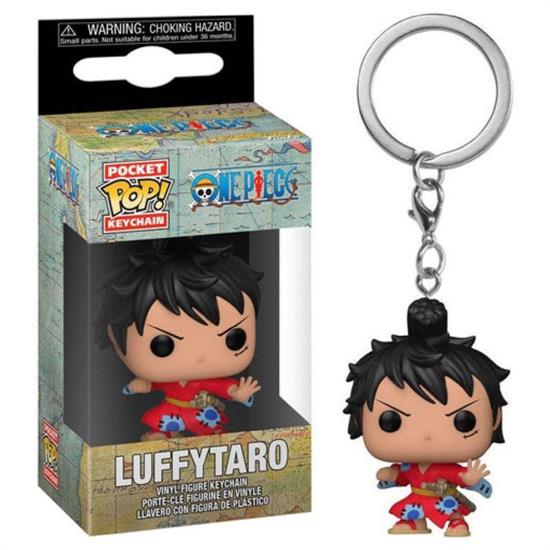 FUNKO POP ONE PIECE PORTACHIAVI 4cm - MONKEY D. LUFFY KIMONO