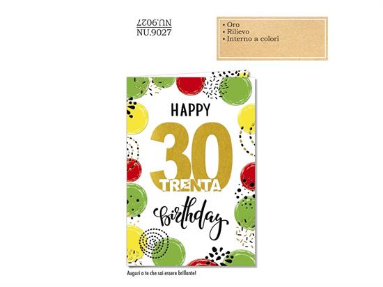 BIGLIETTO 30 ANNI NUMERO