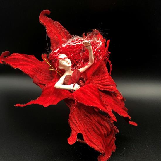 BAMBOLINA POINSETTIA ROSSO  .m