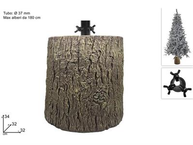 BASE TRONCO X ALBERO H.35 DIAM.33cm NATURALE VETRORESINA