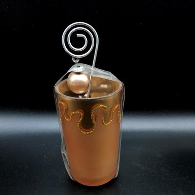 BICCHIERINO C/PENDENTE GOCCIA ORO