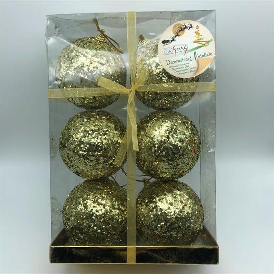 BOX 6 PALLE 9cm RETE ORO  .m