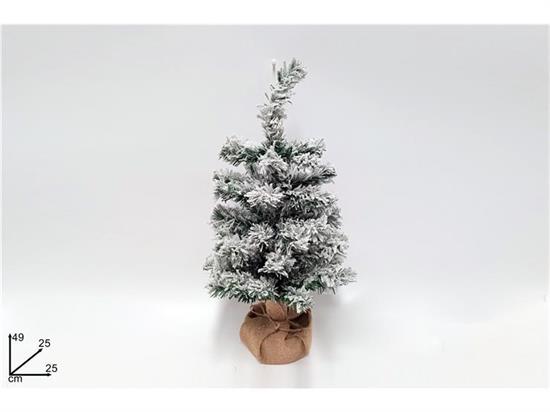 ALBERO 49cm BASE JUTA INNEVATO
