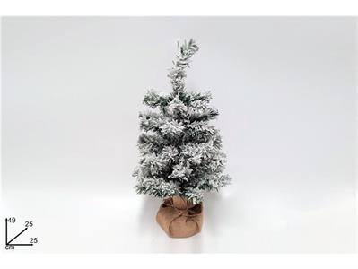 ALBERO 49cm BASE JUTA INNEVATO