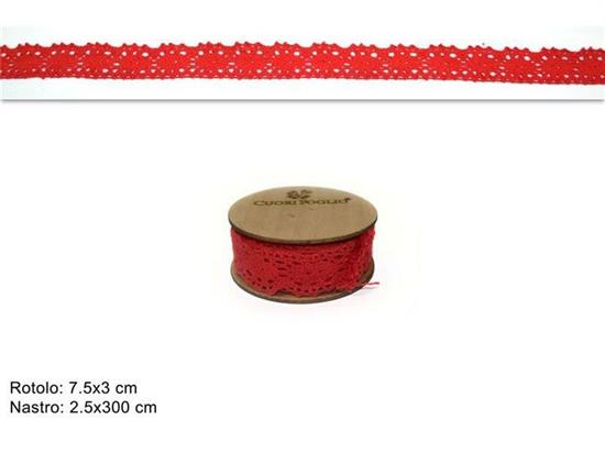 ROTOLO CENTRINO ROSSO cm2x3mt  .m