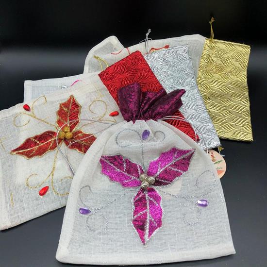 SACCHETTO POINSETTIA 20x28  .m