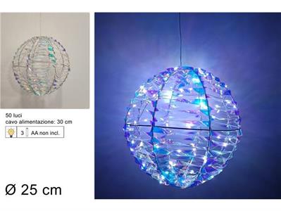 PALLA RAINBOW 25cm C/LUCE