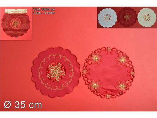 CENTRINO NATALE 35cm COL.ASS. TONDO  .m