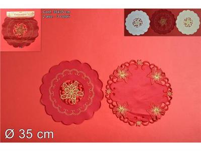 CENTRINO NATALE 35cm COL.ASS. TONDO  .m