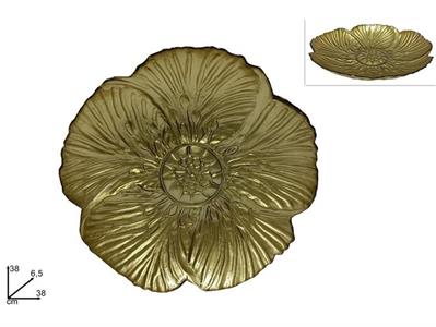 CENTROTAVOLA VETRO ORO