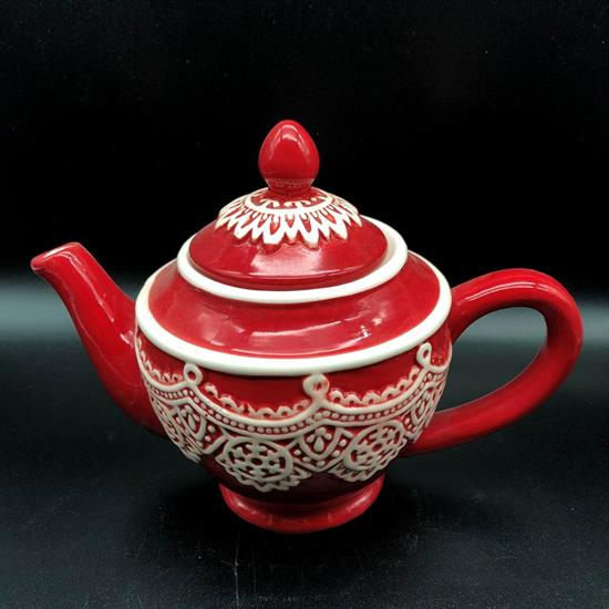TEIERA ROSSA MERLETTO 21cm