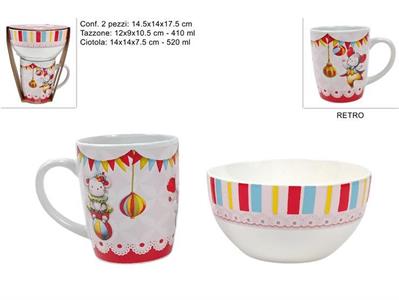 TAZZA NATALE + CIOTOLA CIRCO NATALIZIO
