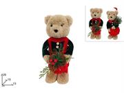 ORSO CON VESTITO VELLUTO 28cm ASS.