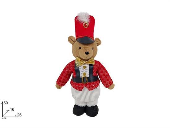 ORSO SOLDATO GIACCA ROSSA 50cm