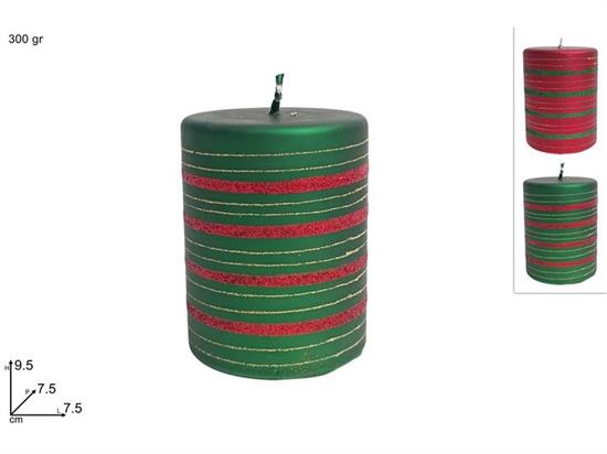 CANDELA 360gr ROSSO ORO VERDE