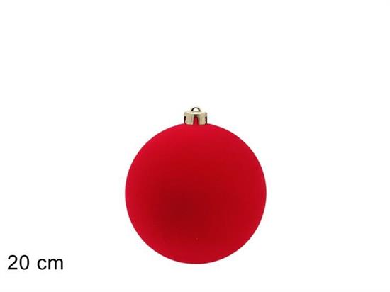 PALLA FLOCCATA 20cm ROSSA