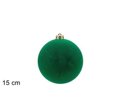 PALLA FLOCCATA 15cm VERDE