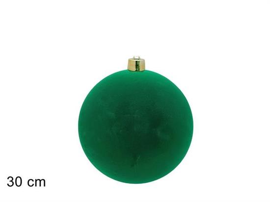 PALLA 30cm FLOCCATA VERDE