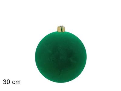PALLA 30cm FLOCCATA VERDE