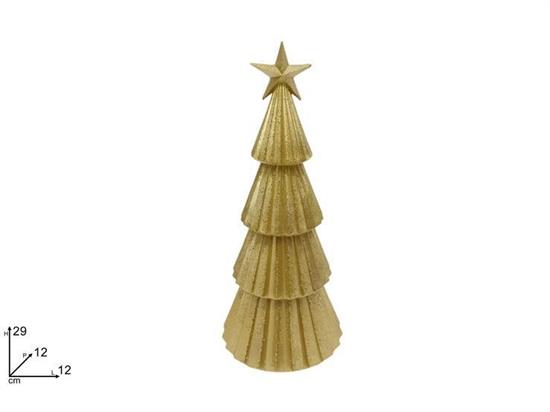 ALBERO GLITTERATO ORO 29cm