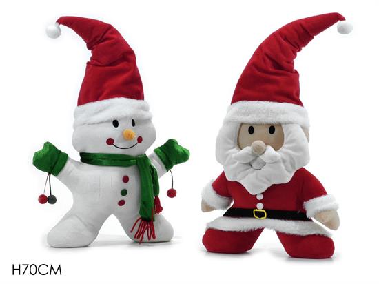 PERSONAGGIO PELUCHE NATALE 70cm ASS.