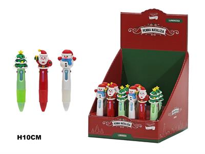 PENNA NATALE CON PERSONAGGIO ASS.