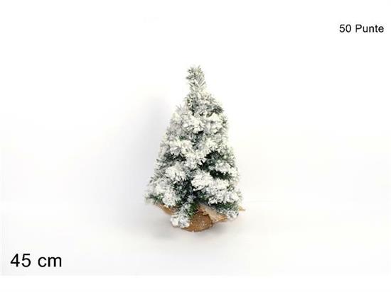 ALBERO 45cm INNEVATO 50 PUNTE