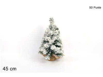 ALBERO 45cm INNEVATO 50 PUNTE